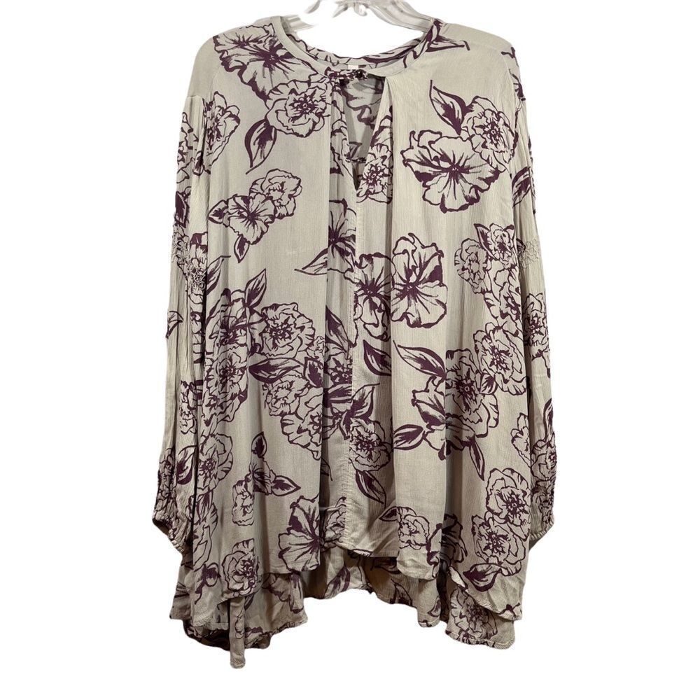 Free People Long Sleeve Oversized Pullover Top